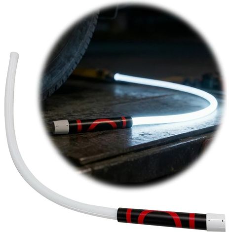 Linterna LED flexible de 44 pulgadas: luz de trabajo plegable de alto brillo con 3 modos de brillo, luz flexible recargable para mecánicos, reparación de automóviles, inspección y (1/5)