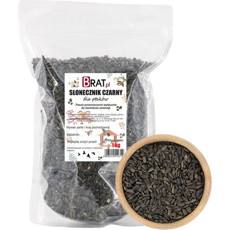 Semi di girasole neri per uccelli 1 kg (1/4)