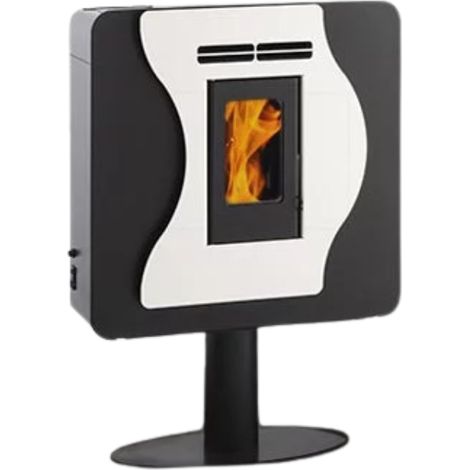 Interstoves – Poêle à granulés étanche 5.6 kW – Flamme Verte 7 étoiles – Compact H 700 x L 710 x P 280 mm – Programmation hebdomadaire
