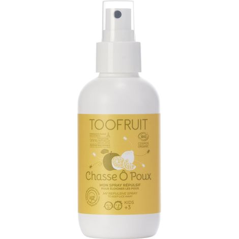 TooFruit Bio-Läusespray mit Apfel-Zitrone für Kinder ab 3 Jahren – Natürlicher Schutz, Vorbeugung, kein Abspülen erforderlich, 125 ml (1/5)