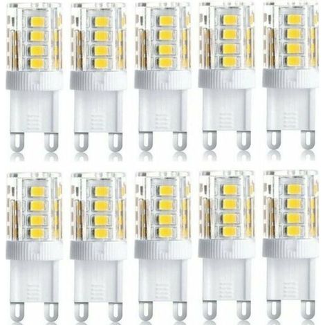 10er-Pack LED-Strahler, dekorative LED-Leuchten, G9-LED-Lampen, 5 W kaltweiß, energiesparende LED-Lampen, Ersatz für Halogenlampen, 230 V Wechselstrom, nicht dimmbar