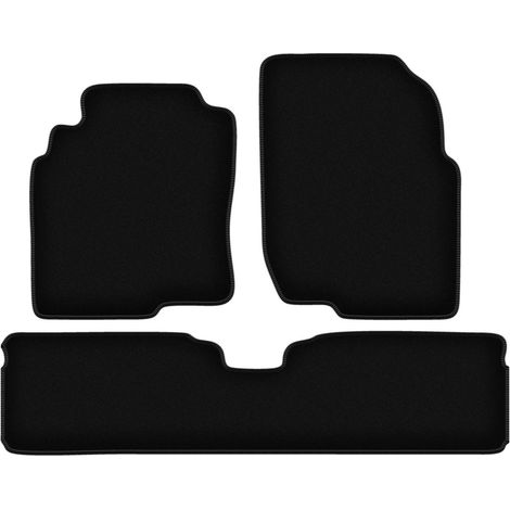 BASIC schwarze Veloursmatten für: Nissan Almera Tino Minivan (2000-2006) (1/5)