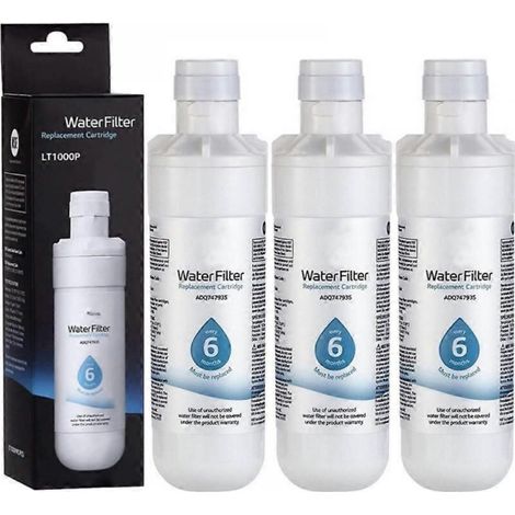 3er-Pack Wasserfilter für LG Kühlschrank LT1000P ADQ747935 (1/4)
