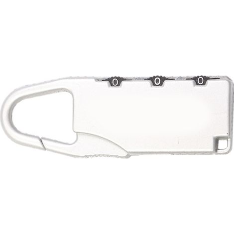 Cadenas à combinaison 3 chiffres en alliage de zinc, outil pour valise, tiroir ou boîte à outils, couleur argent blanc (1/2)