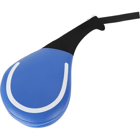 1 cible de pied en PU bleu pour l'entraînement au Taekwondo, Sanda, Kickboxing et Boxe (Tickboxing). (1/5)