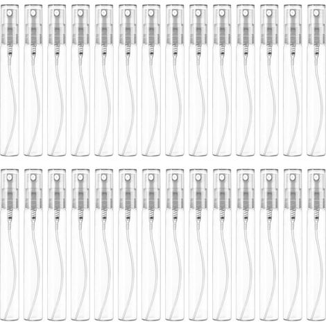 Lot de 28 flacon pulvérisateur, 10ml, Flacon pulvérisateur vide, Mini flacons rechargeables, Convient pour la maison et les voyages, Glas, 14117 mm (1/5)
