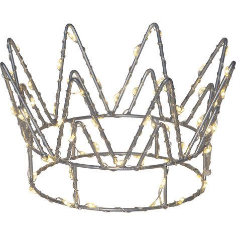 Star LED-Dekokrone 'Crown', Silber, (1/5)