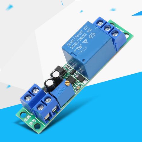 12V DC Zeitverzögerungsrelais-Modulplatine: Einstellbares Zeitverzögerungsrelais-Modul von 0 bis 25 Sekunden mit Optokoppler-Isolator. (1/5)