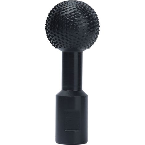 Fraise rotative sphérique - Ø40mm tige 25mm - Acier carbone trempé noir pour meuleuse d'angle (1/5)