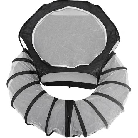 Parc pour petits animaux avec tunnel, cage transparente et respirante, tente pliable et portable idéale pour le camping, les pique-niques et la plage. (1/5)