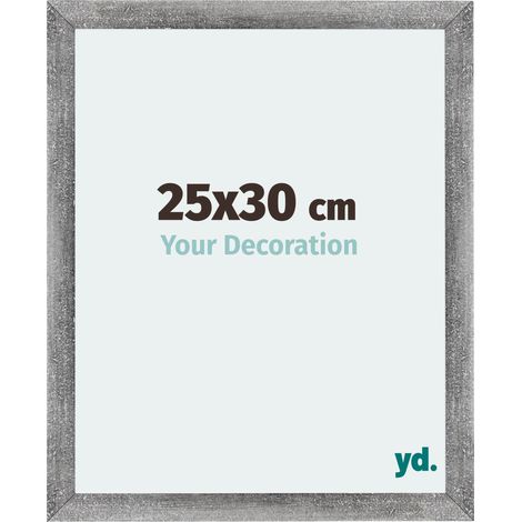 yd. - Cadre photo 25x30 - Gris Patine - MDF - Mura (1/5)