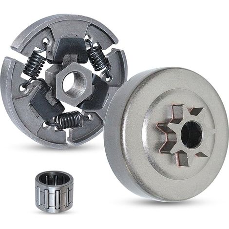 .325" 7 dents Tambour d'embrayage Pignon de chaîne Kit de roulement de cage de jante pour Stihl MS250 MS230 MS210 025 023 021 Pièces de tronçonneuse (1/5)