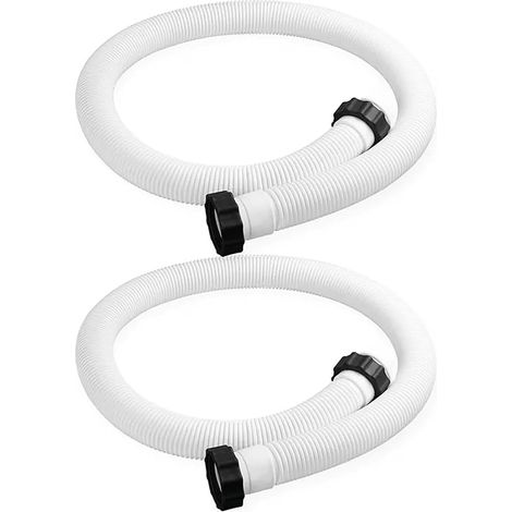 Confezione da 2 tubi flessibili per piscina da 38 mm, 1,5 m per pompa a sabbia e sistema a sale in pompa filtro intensivo, tubo flessibile da 38 mm per pompa dell'acqua da 1500 Gph e capacità maggiore (1/5)