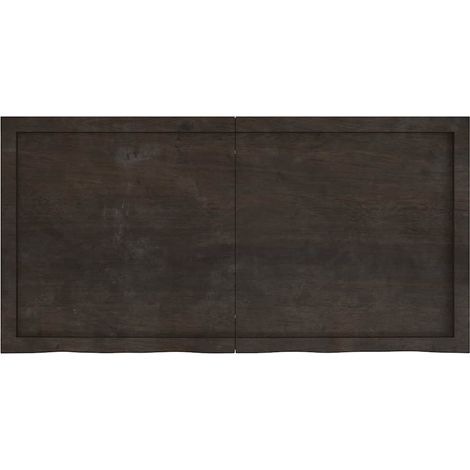 Étagère murale,Étagère flottante marron foncé bois chêne massif traité CFW89098 (1/5)