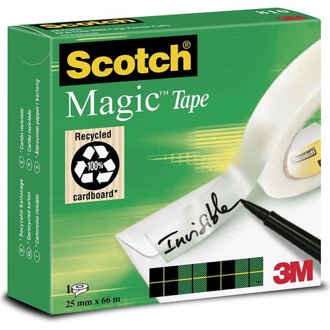 Scotch nastro magico invisibile 25mm x 66m scatola singola (1/5)