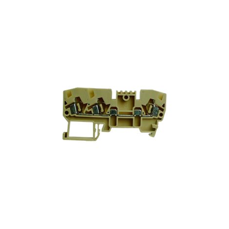 Borne cage à ressorts double 2.5 mm 2E 1S SCD2.5EBEIGE