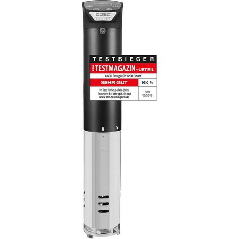 CASO SV 1200 Smart - Sous Vide Garer, riscaldamento rapido grazie alla potenza di 1200 Watt, completamente impermeabile, Sous Vide Stick controllabile con l'app CASO Control 3D - circolazione (1/5)