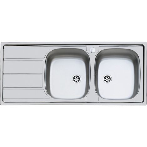 Lavello inox 2v dxsc. 116x50 incasso (1/2)