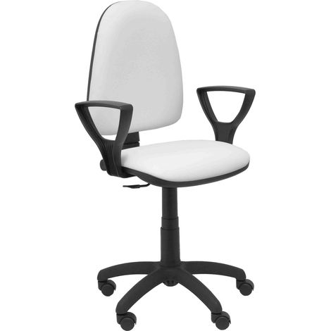 Piqueras y Crespo Silla Ergonómica de Cuero Sintético Blanca (1/5)