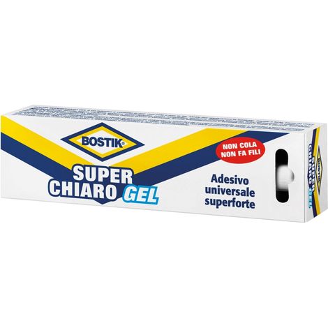 Bostik Super Chiaro Gel Adesivo Universale Super Forte Colla in Tubetto da 50 g.