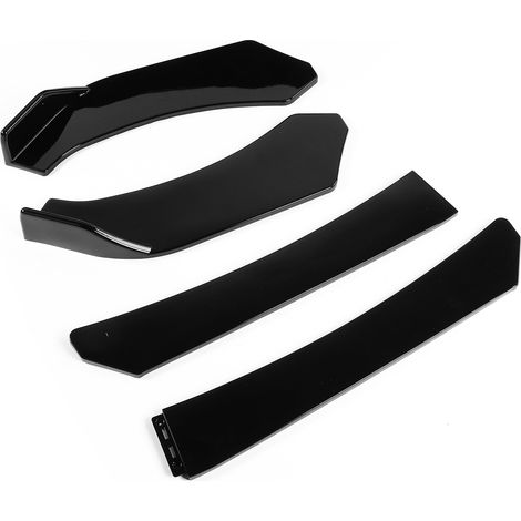 4-teiliges universelles Frontstoßstangen-Splitter-Lippen-Unterkiefer-Diffusor-Spoiler-Deflektor-Bodykit (1/5)