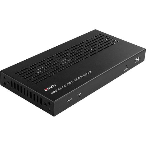 LINDY 4K30 HDMI & USB over IP Extender - Encoder HDMI™, USB-B, Audio-Line-in, IR (jack 3,5 mm) Prolongateur HDMI 100 m V929813 (1/4)
