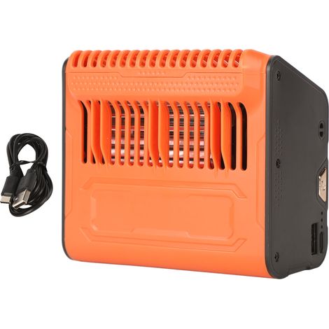 Tragbarer, klingenloser Gürtelventilator, 10000 mAh, USB-aufladbar, freihändig nutzbar für Outdoor-Aktivitäten (1/5)
