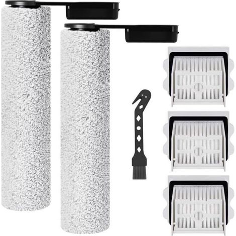Replacement brush roll and HEPA filter for the Roborock Flexi Lite vacuum cleaner, 2 brush rolls, 3 HEPA filters, 1 cleaning brush--DTEKGAZ