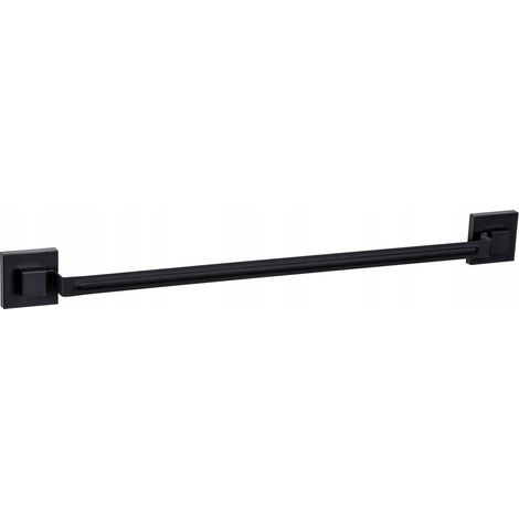 Wenko Quadro barra toallas acero negro mate 60 cm