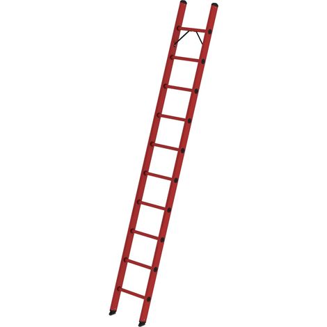 Günzburger Steigtechnik Echelle d'appui à échelons en PRV sans traverse 10nombre d'échelons - 036010 (1/3)