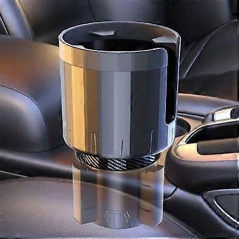 Auto-Getränkehalter – Verstellbare Basis (65–100 mm) – Kompatibel mit Flaschen und Bechern bis 105 mm Durchmesser – Schwarz – 1 Stück (1/5)