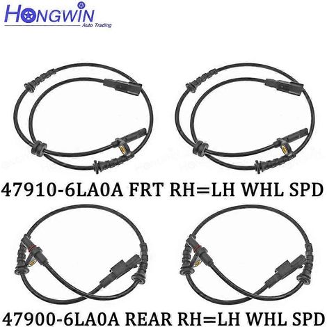 Capteur de vitesse de roue ABS avant/arrière droit/gauche pour Nissan Bluebird-Sylphy 2020 2021 2022 2023 1.6L L4 47910-6LA0A 47900-6LA0A (1 jeu) (1/5)