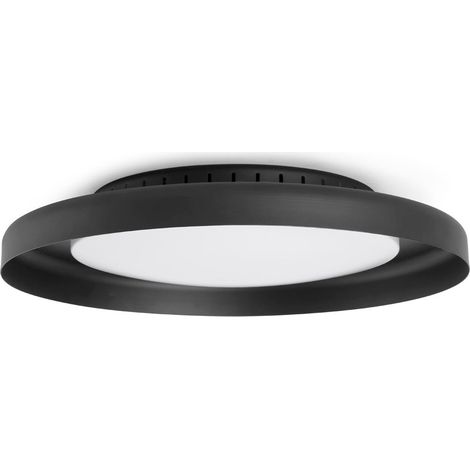 Dolme Plafoniera Nero Ø400 Led 24W Marca Faro (1/5)