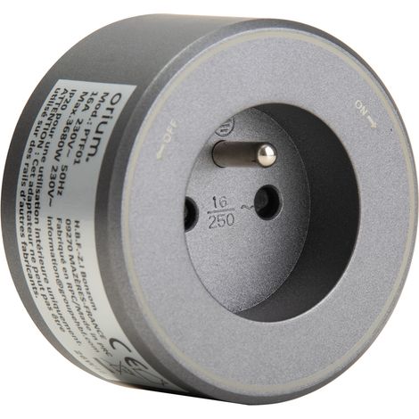 Prise amovible pour rail électrique 2P+T 16A 3680W - Orium