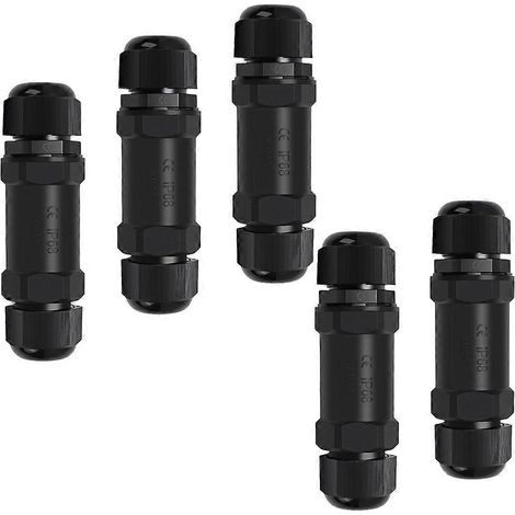 Coupleur RJ45 étanche, blindage IP68, Gigabit Ethernet PoE femelle-femelle pour réseau local (1/5)