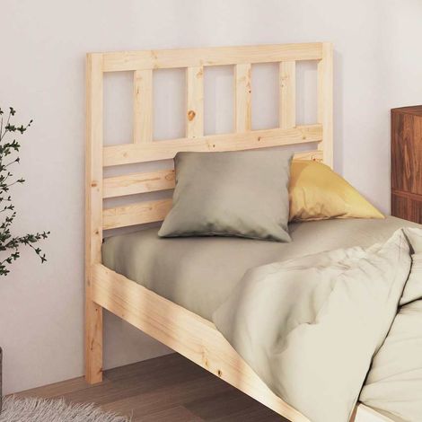 vidaXL Cabecero de cama madera maciza de pino 81x4x100 cm (1/5)