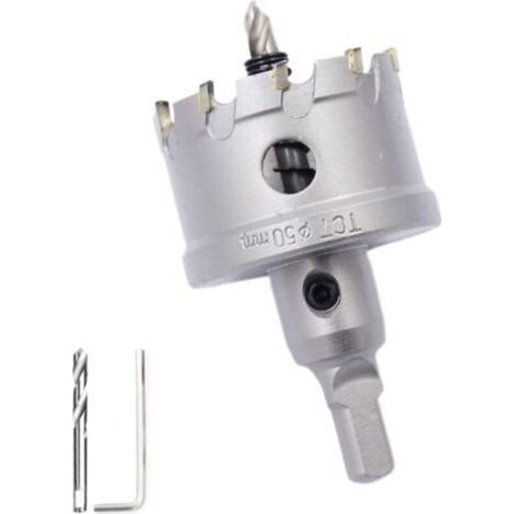1-15/16"(50mm) Carbide Bi-Metal Hole Saw Heavy Duty Industrial Grade Stainless Steel Hole Cutter (1/4)
