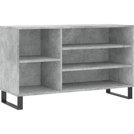 Maison Exclusive - Scarpiera Grigio Cemento 102x36x60 cm in Legno Multistrato