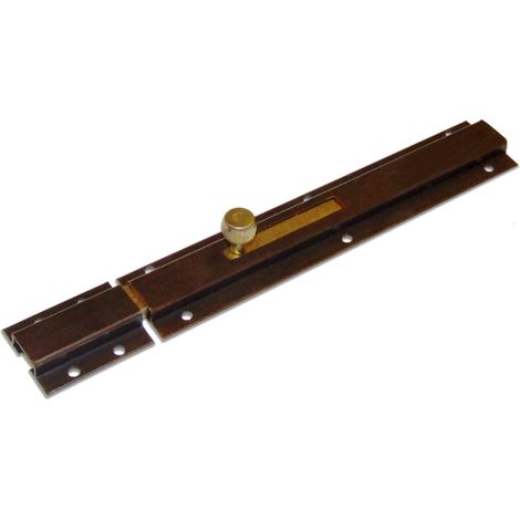Catenaccio trasversale profilato 200 x 40 mm. - verniciato bronzo