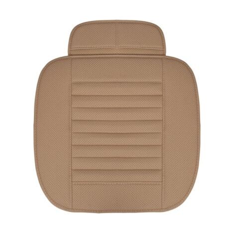 BUNTHAUS Coussin de siège de voiture en cuir PU, coussin de siège avant de voiture, protecteurs de siège de voiture universels antidérapants pour les conducteurs et les employés de bureau (1/5)