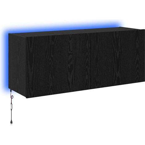 Maison Exclusive - Meuble TV mural Chêne noir 100 x 35 x 41 cm Bois d'ingénierie