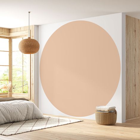 Papier peint rond / cercle - Couleur Tendance - 739 - Diamètre 30 cm (1/4)