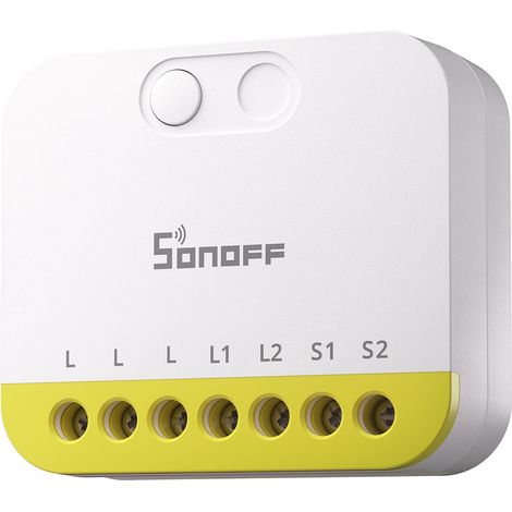 SONOFF Mini Duo-L Zigbee Smart Switch - Sin cable neutro, Zigbee 3.0, doble canal, diseño compacto, funciona con Alexa, Google Home (1/5)