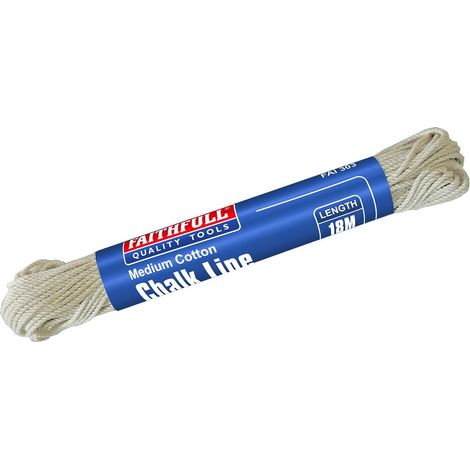 Faithfull 303 303 Medium Cotton Chalk Line 18m (Box 12) FAI303 (1/2)