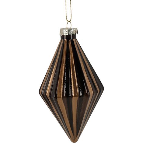 Pendente per albero di Natale, in vetro, a forma di Diamante, decorazione da 13 cm (1/4)