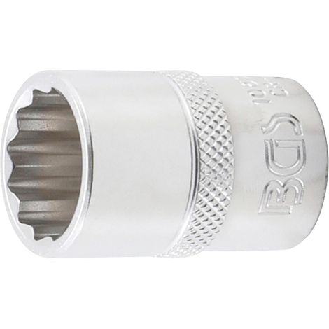 Llave de vaso 12 caras  entrada 12,5 mm (1/2")  18 mm
