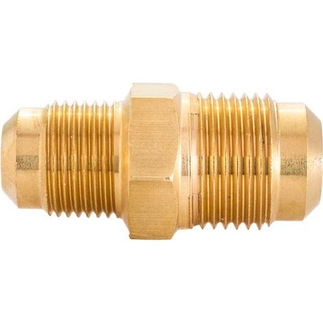 "RACCORDO DIRITTO DOPPIO RIDOTTO MM PER CONDIZIONAMENTO 1/4"""" x 3/8"