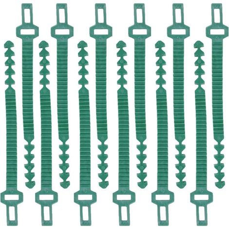 2 pcs 24 cm Tuteur Plante, Heavy Duty en Caoutchouc Souple Attaches réglable Interlock Jardin Arbre Liens Rose à Fleurs pour Arbre Support de Plante Plantes (1/5)