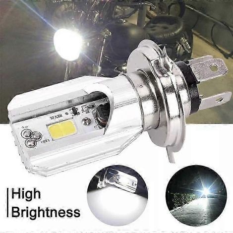Ampoule de phare LED Super Hell pour moto, 1 x H4 BA20D, 6-14 V CC, 12 W (1/5)