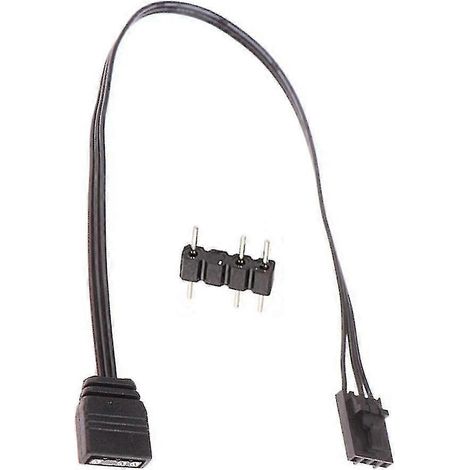 Câble adaptateur RGB 4 broches vers ARGB standard 3 broches 5 V, 25 cm (1/5)
